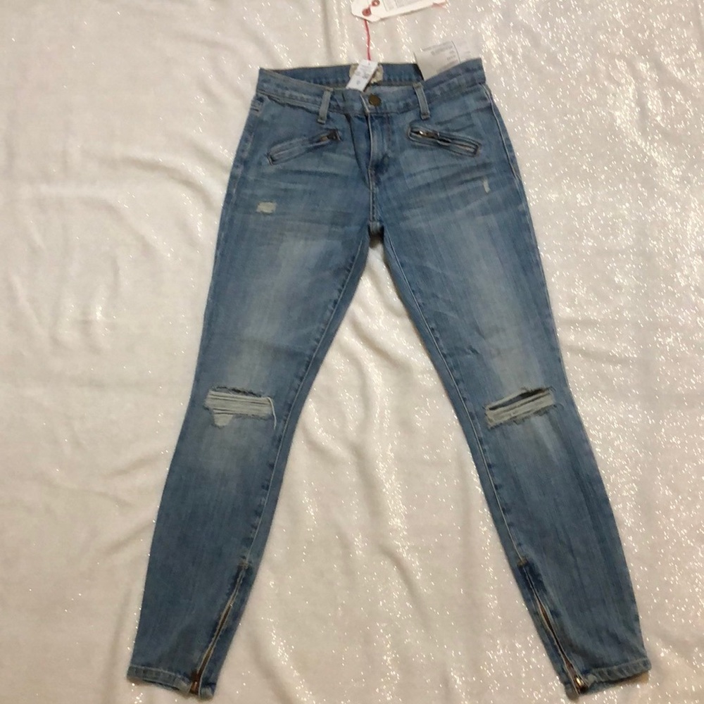 CURRENT/ELLIOTT the silverlake zip JEANS